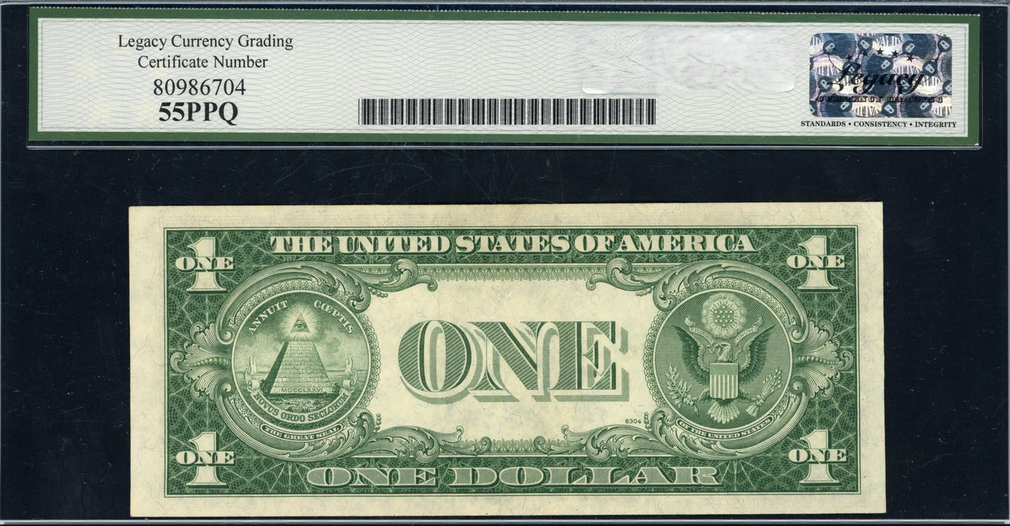 1935F $1 Silver Certificate Note "Blue Seal" Legacy Choice About New 55 PPQ