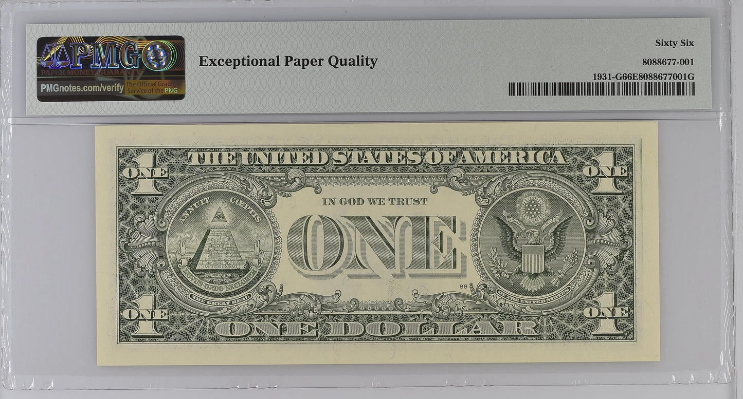 2003 Federal Reserve Note "LOW SERIAL NO". High Grade! PMG Superb Gem 67EPQ