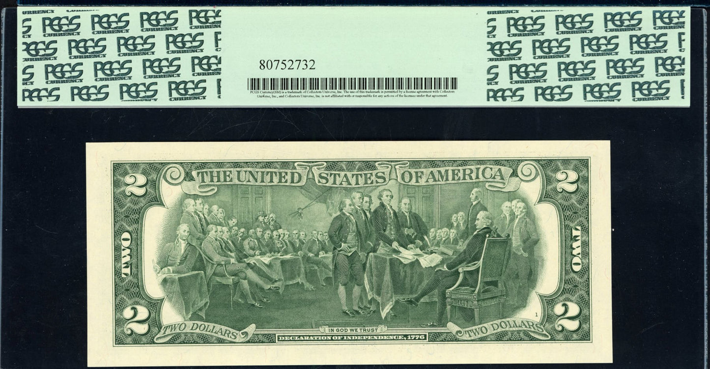 2009 $2 New York Federal Reserve "Star" Note PCGS Gem New 66PPQ