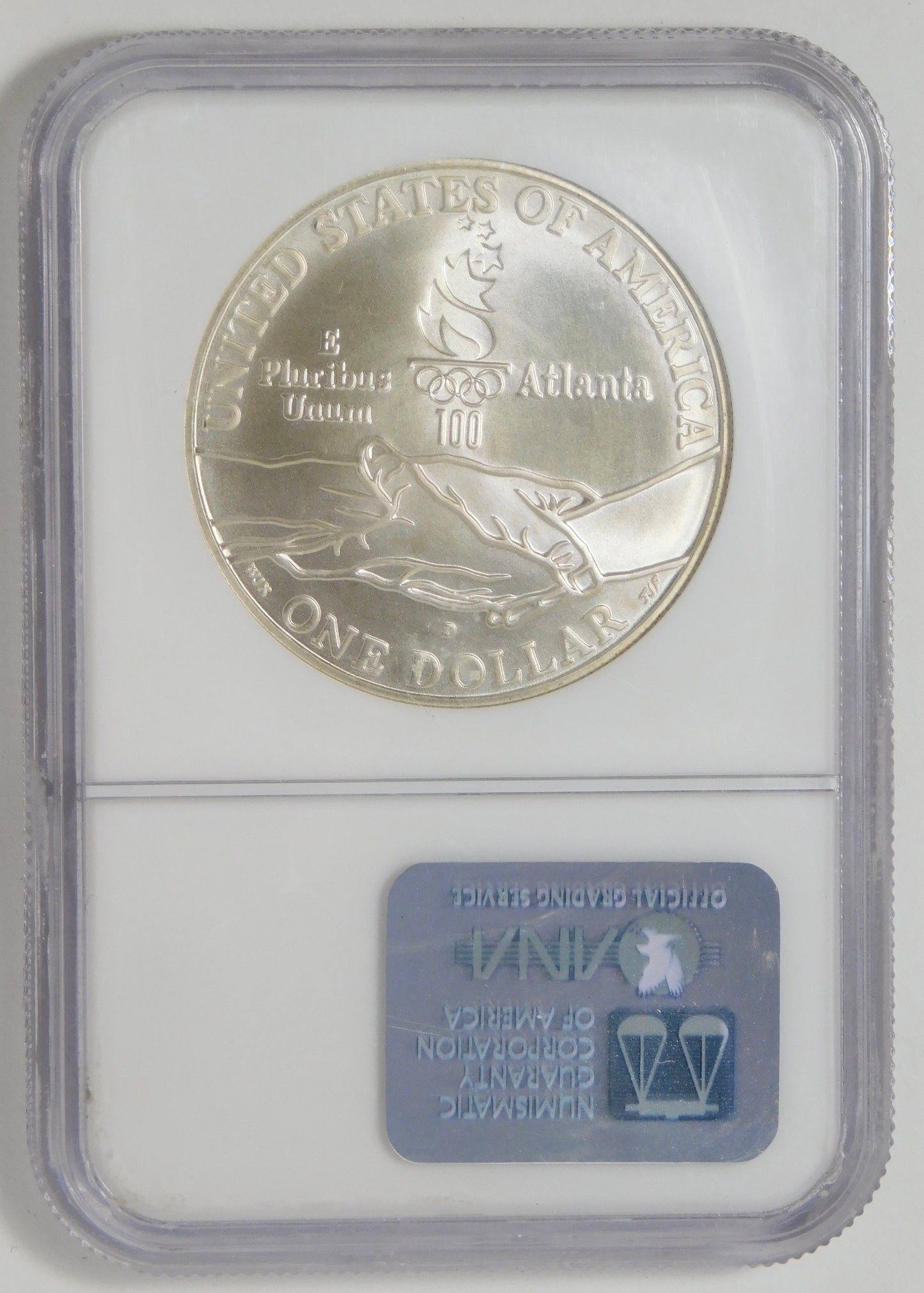 1995 D Commemorative "Olympic Cycling" Silver Dollar NGC MS70