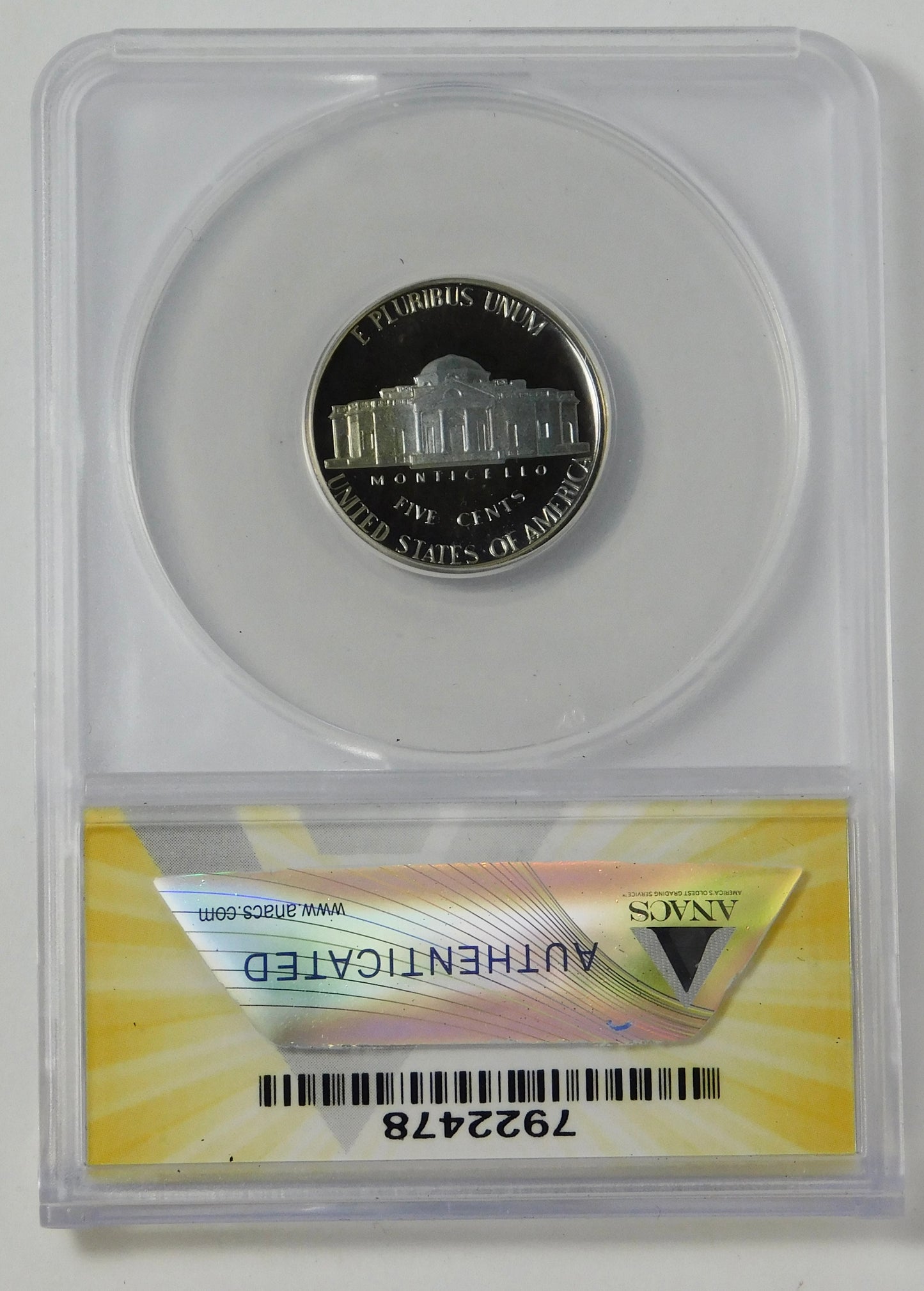 1980-S Jefferson Nickel TOP GRADE! ANACS Gem Proof 70 Ultra Cameo