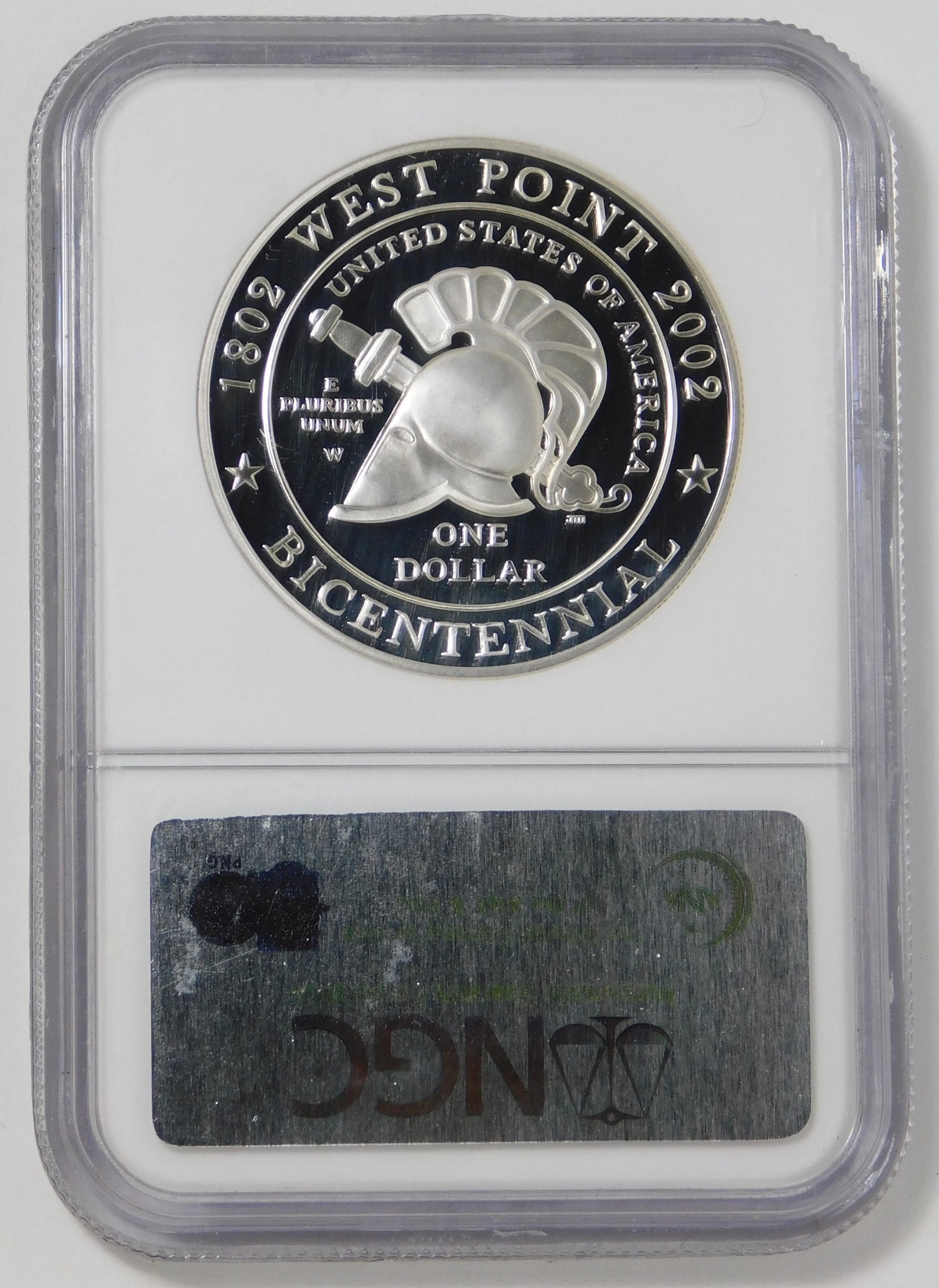 2002 W Commemorative "West Point" Silver Dollar NGC MS-70 & PF-70 Ultra Cameo