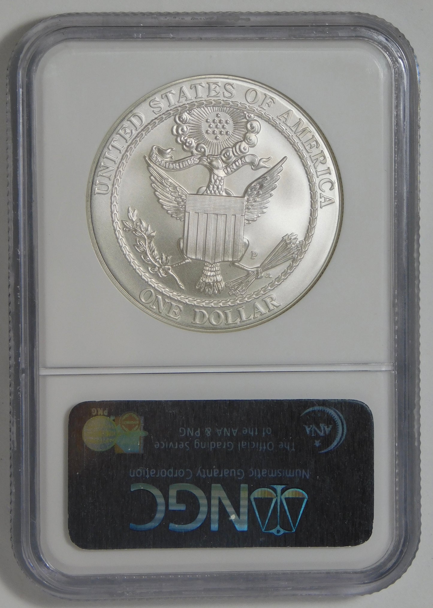 2008 P Commemorative "Bald Eagle' Silver Dollar TOP GRADE! NGC MS70.