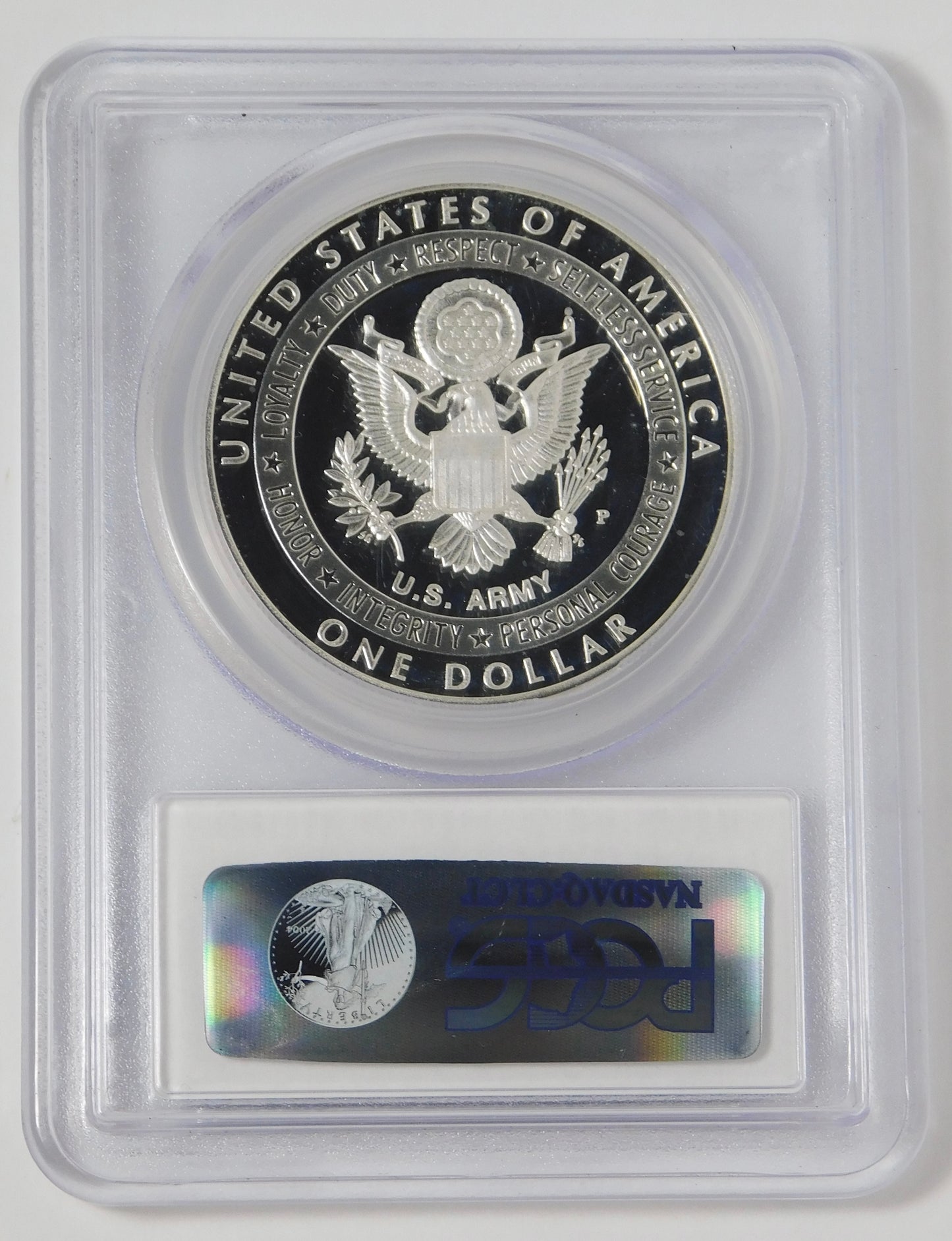 2011-P Commemorative US Army Silver Dollar TOP GRADE! PCGS PR70 DCAM