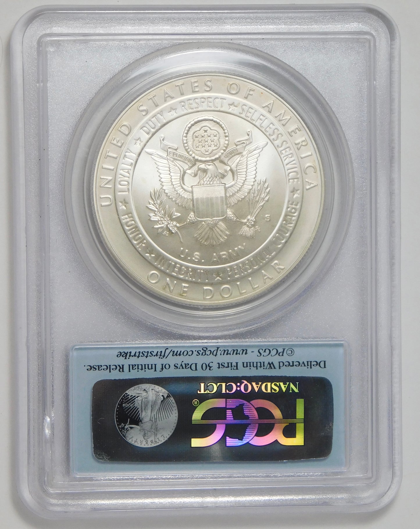 2011-S Commemorative U.S. Army Silver Dollar TOP GRADE! PCGS MS 70