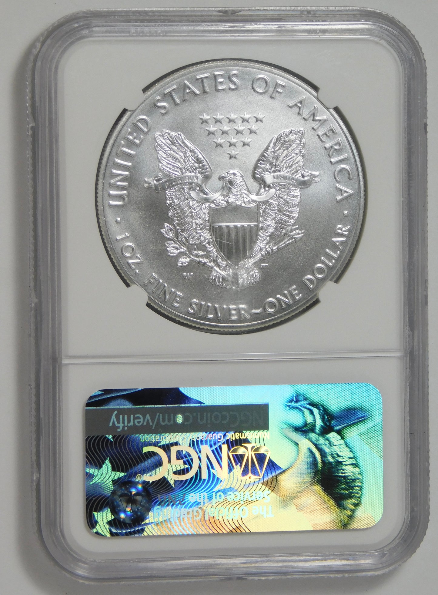 2017 W Burnished Silver Eagle TOP GRADE! Early Releases NGC MS70