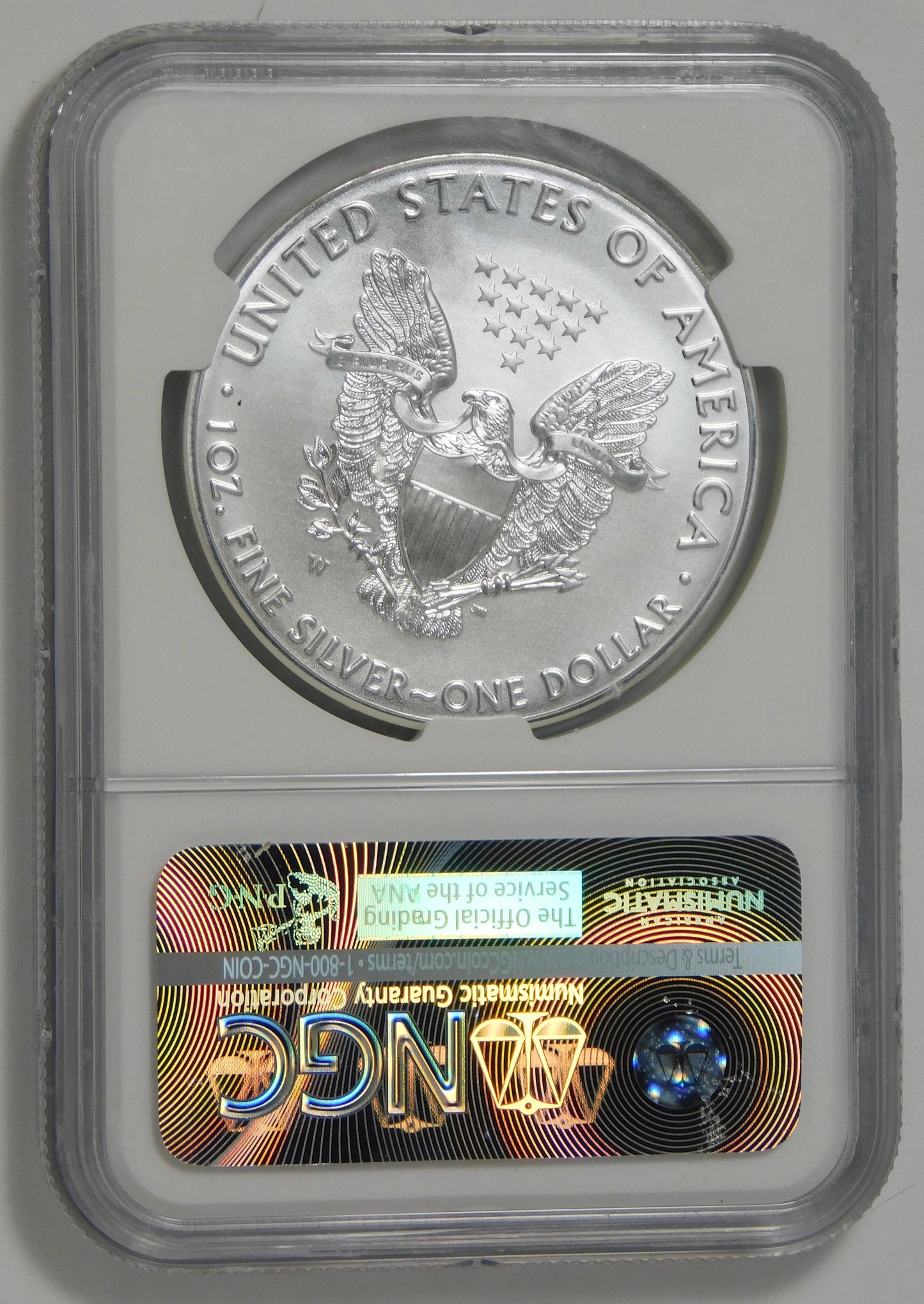 2016 W Burnished Silver Eagle Lettered Edge Early Releases NGC MS70
