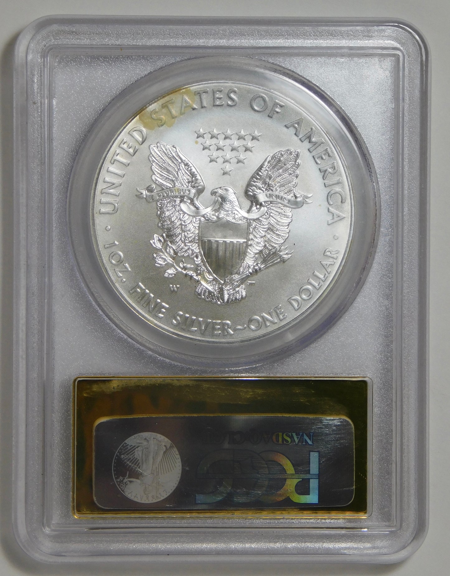 2015 W American Eagle Silver Dollar 'First Day Strike" PCGS SP-70