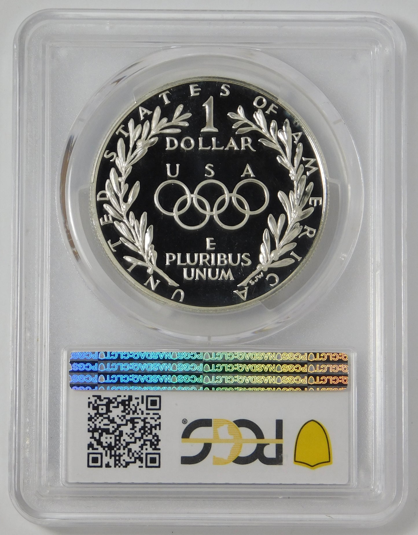 1988-P Commemorative Olympic Silver Dollar TOP GRADE! PCGS PR-70DCAM