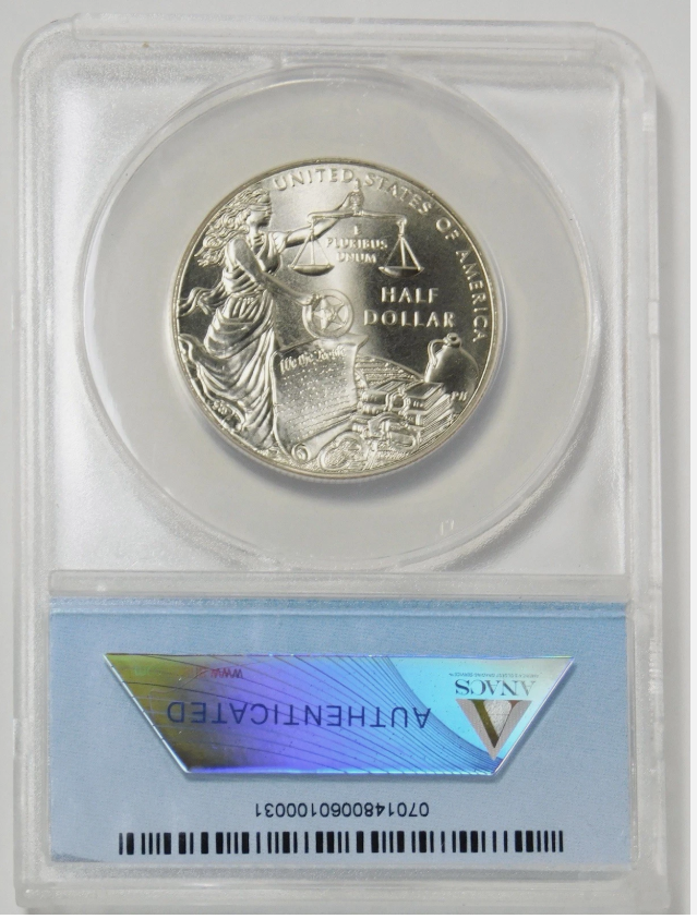 2015-D U.S. Marshals Service Half Dollar TOP GRADE MS-70! First Release