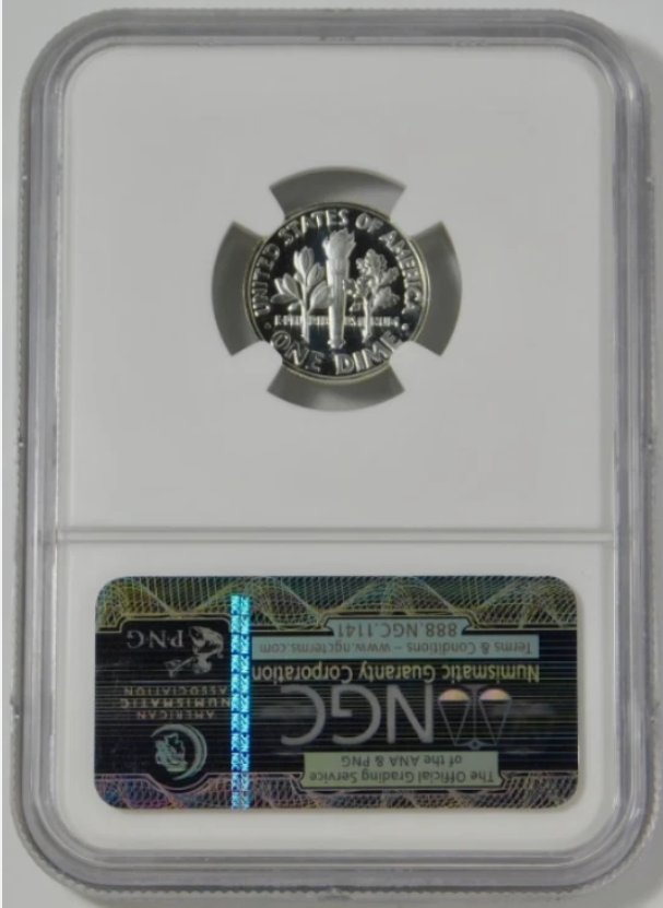 1954 Silver Roosevelt Dime NGC Gem Proof 67 CAMEO