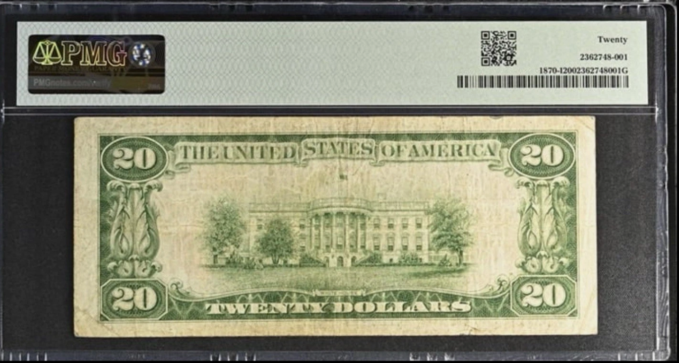 1929 Series $20 Minneapolis Federal Reserve Bank Note PMG Very Fine 20