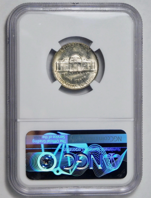 1956 Jefferson Nickel High Grade NGC MS-66 5FS (Full Steps)
