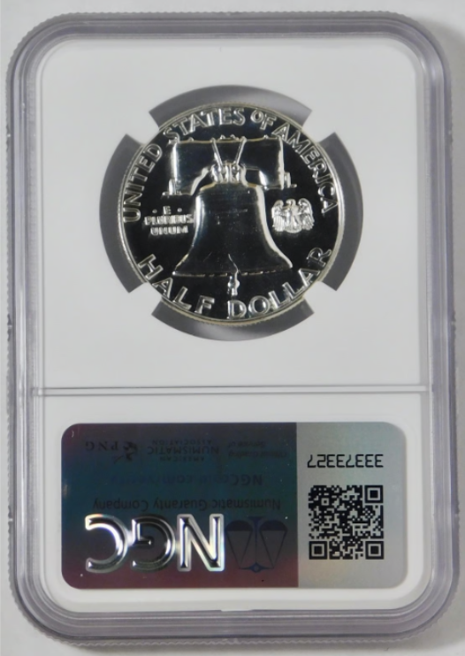 1959 Silver Franklin Half Dollar. Nice Grade! NGC Gem Proof 67