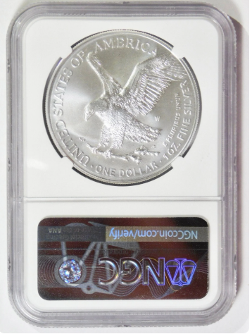 2021 W Burnished American Silver Eagle 35th. Anniversary NGC MS-70