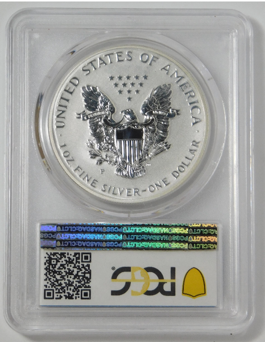 2006 P American Silver Eagle "Reverse Proof" 20th Anniversary PCGS PR70