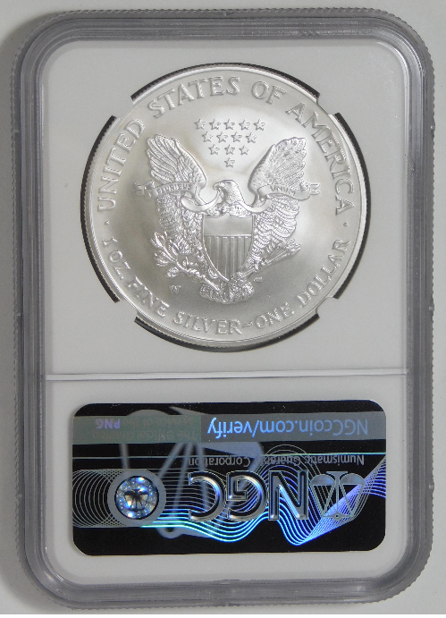2006 W Burnished American Silver Eagle NGC MS-69