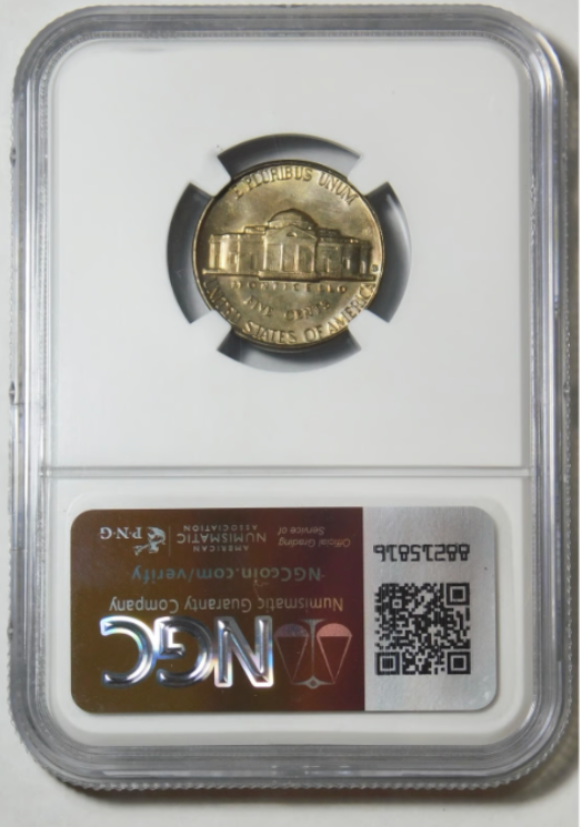 1954-S Jefferson Nickel Nice Patina! NGC Mint State 66