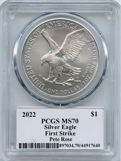 2021 American Eagle T2 PCGS - PSA MS70 Legends of Life Pete Rose