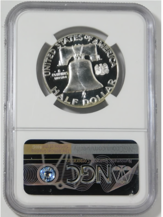 1956 Franklin Silver Half Dollar Type 2 NGC BIG GRADE! NGC Proof 68 CAMEO