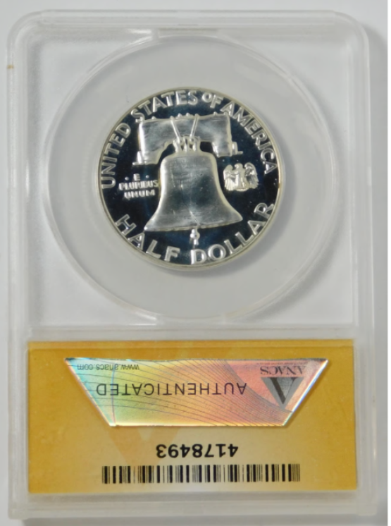 1956 Franklin Half Dollar High Grade! ANACS Proof-67 CAMEO