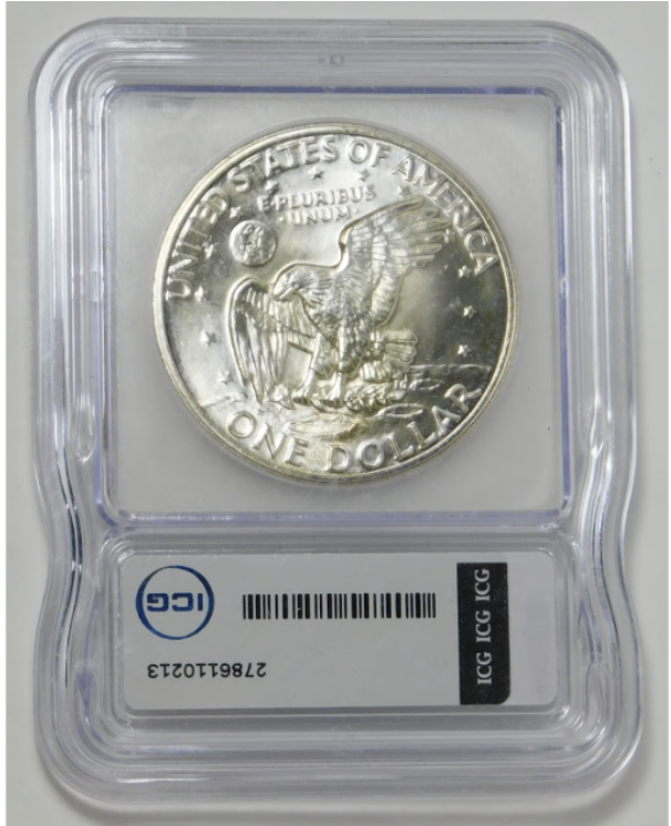 1972-S Eisenhower Dollar Silver Dollar BIG GRADE! ICG Mint State 68