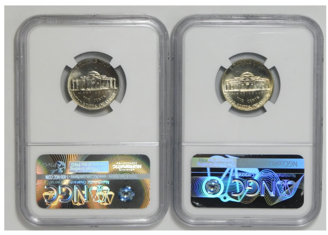 1998-P & 1998-D Jefferson Nickel Hgh Grade! NGC MS-66 6FS (2 Coins)