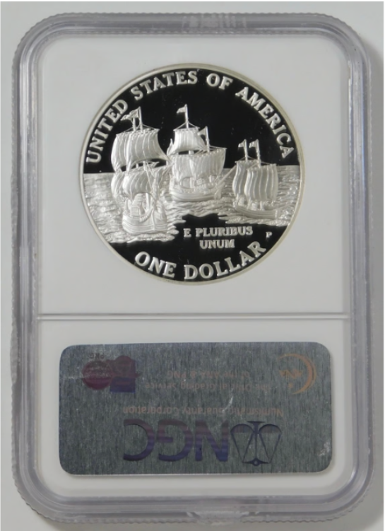 2007 P Commemorative "Jamestown" Silver Dollar Top Grade! NGC PF70 Ultra Cameo