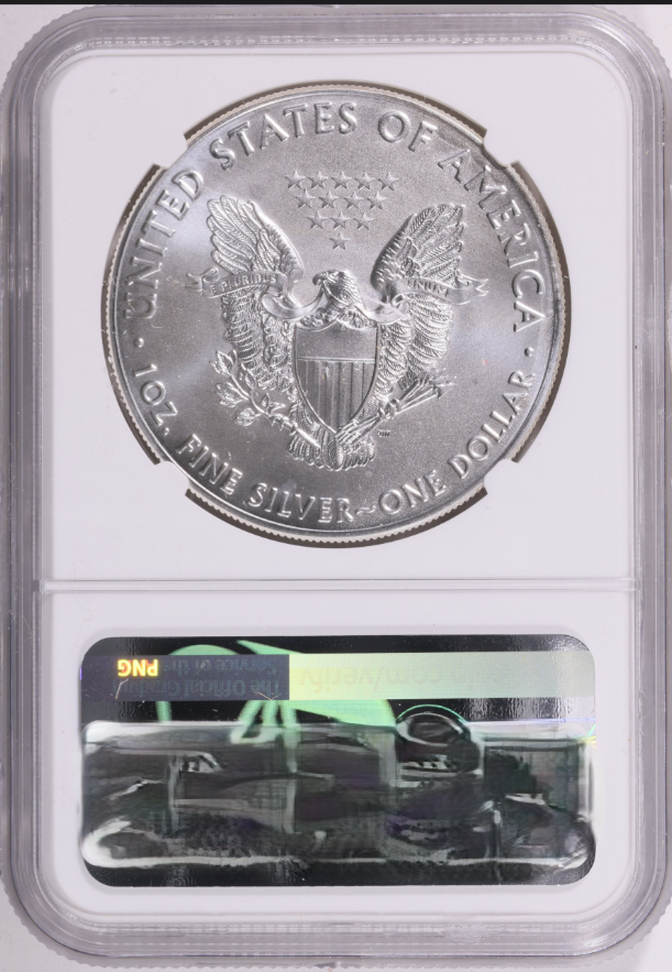 2019 Silver Eagle First Day of Issue -Top Grade! NGC MS-70 (Mike Castle Signed Label)