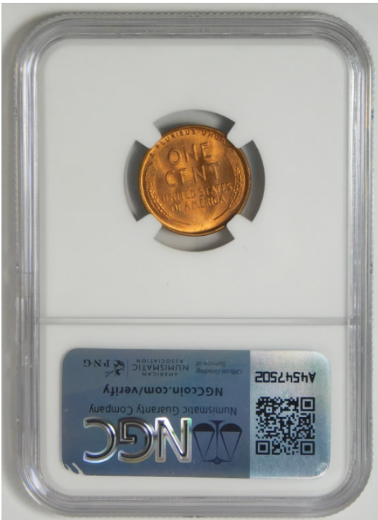 1945-D Lincoln Cent NGC HIGH GRADE! NGC MS-67+ RD (CAC Green Label)