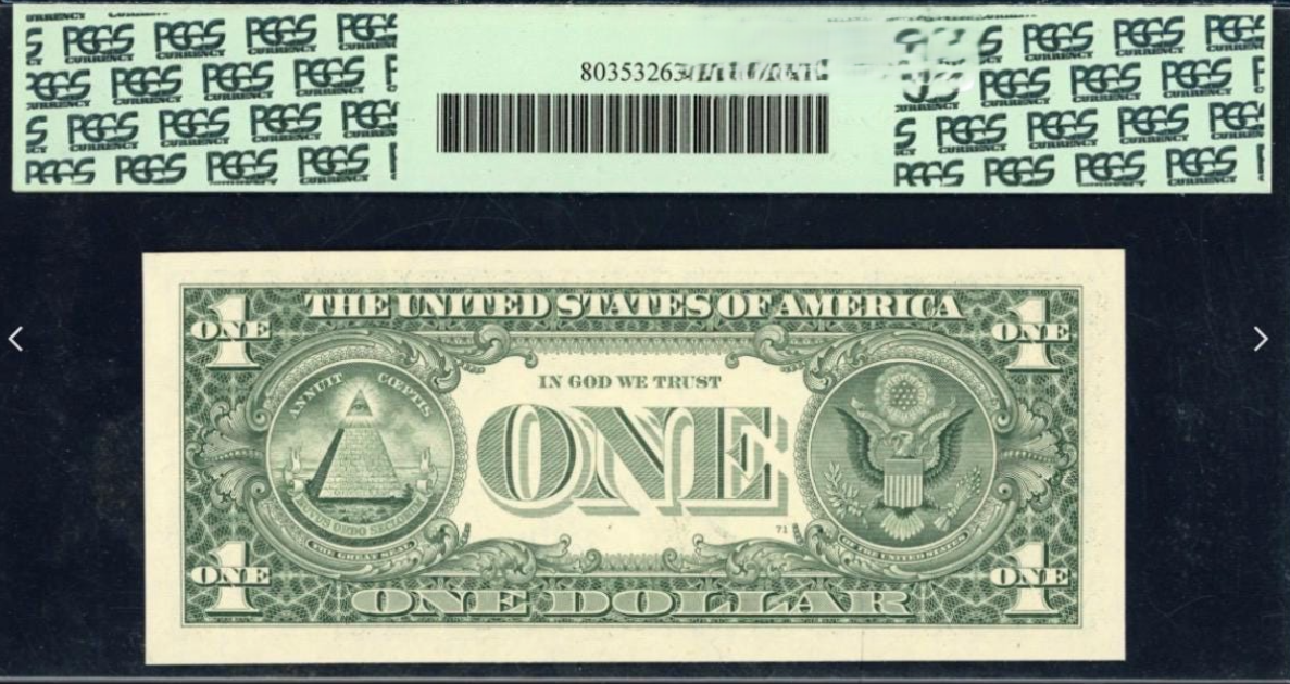 2006 $1 Federal Reserve Note *Very Low Serial Number* (713) PCGS Gem New 66PPQ