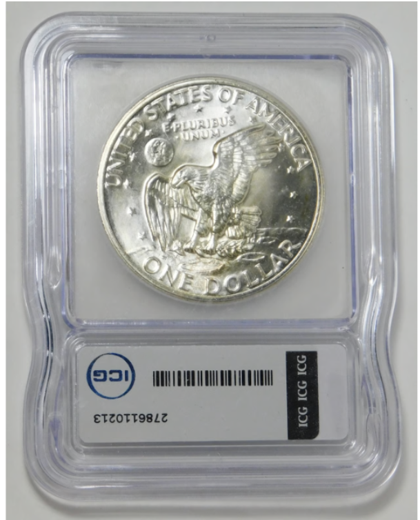 1972-S Eisenhower Dollar Silver Dollar BIG GRADE! ICG Mint State 68