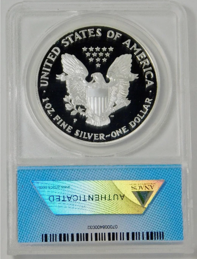 1997-P Silver Eagle Top Grade! ANACS Gem Proof 70 DCAM