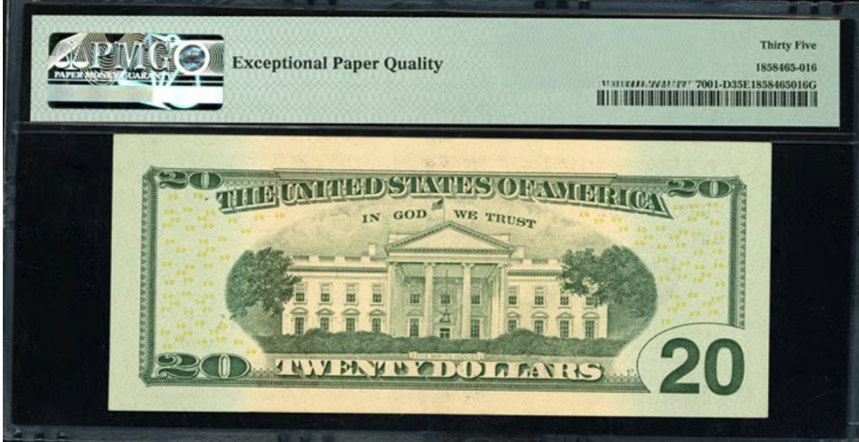 2017A Federal Reserve *Repeater Serial No.* PMG Choice Very Fine 35 EPQ