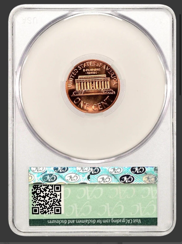 1964 Lincoln Cent CACG Graded Proof-68 RD
