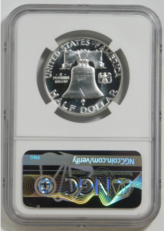 1956 Silver Franklin Half Dollar "RARE TYPE 1" NGC Proof-67