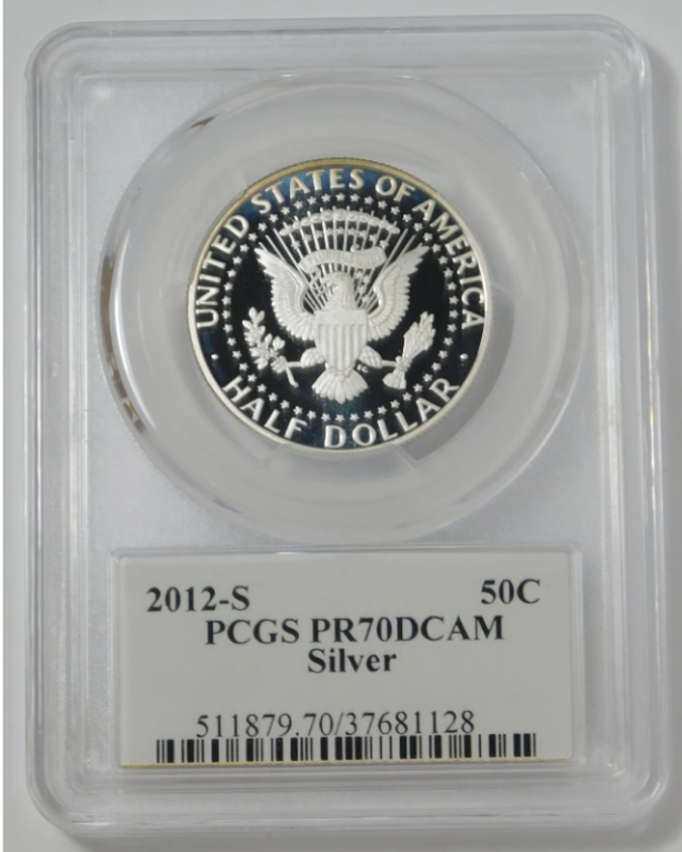 2012-S Silver Kennedy Half Dollar KEY DATE! Top Grade PCGS Proof-70 DCAM