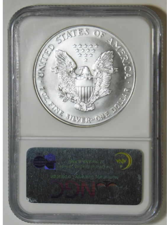 1999 $1 American Silver Eagle "Early Year" NGC MS-69