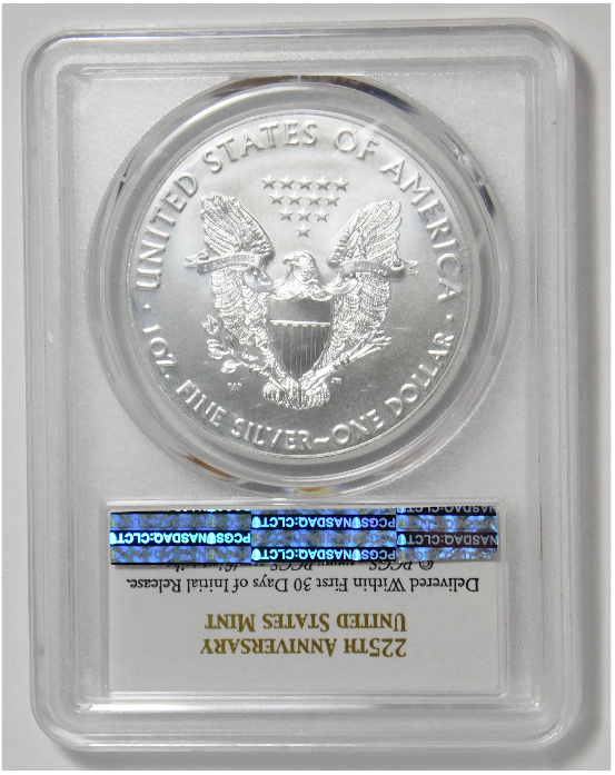 2017-W Burnished Silver Eagle First Strike! Top Grade PCGS SP-70