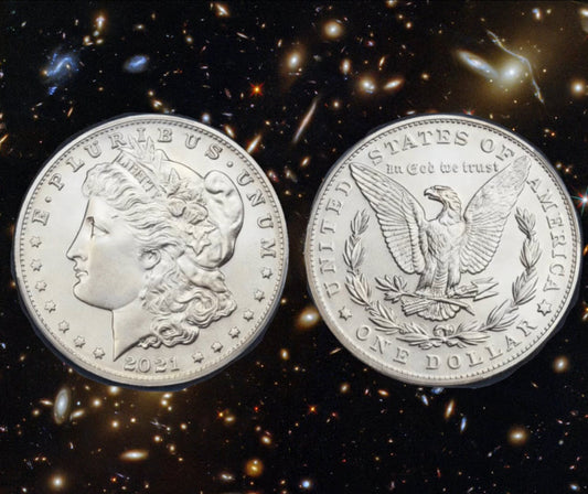 Morgan Silver Dollar, Obverse and Reverse