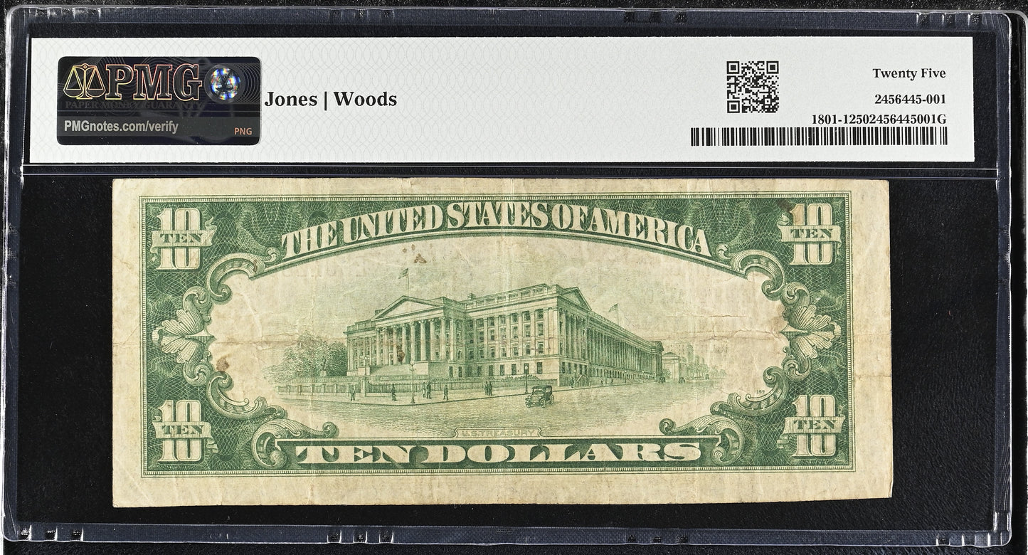1929 National Currency DeWitt Co. Natl Bank Clinton IL PMG Very Fine 25