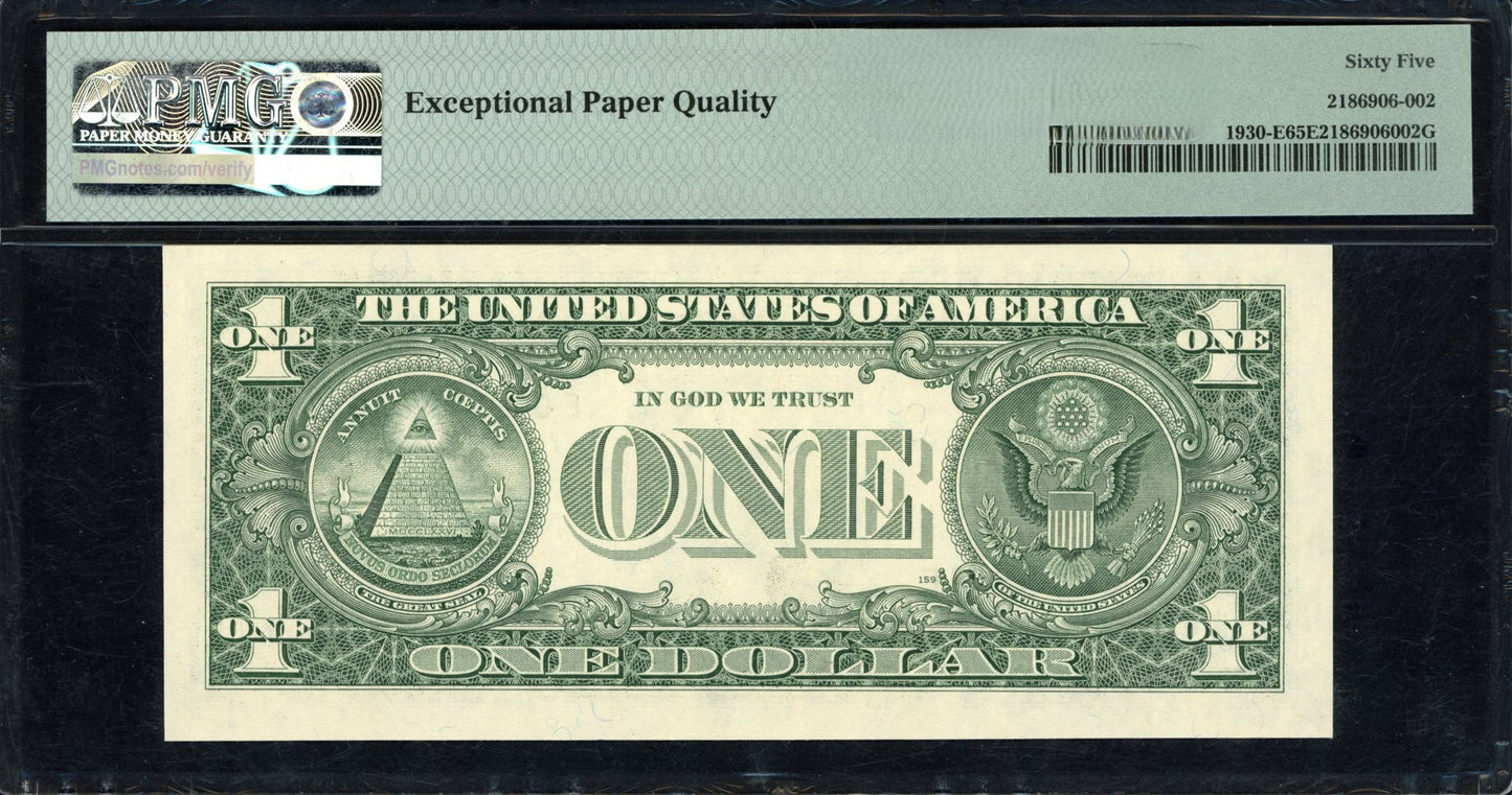 2003A $1 Federal Reserve Note *Radar Serial Number* PMG Gem Unc 65EPQ
