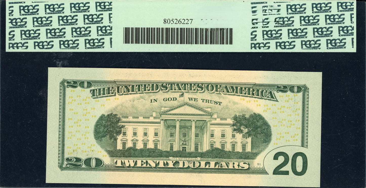 2009 $20 Federal Reserve Note "Very Low Serial # 411" PCGS Currency Very Choice New 64 PPQ