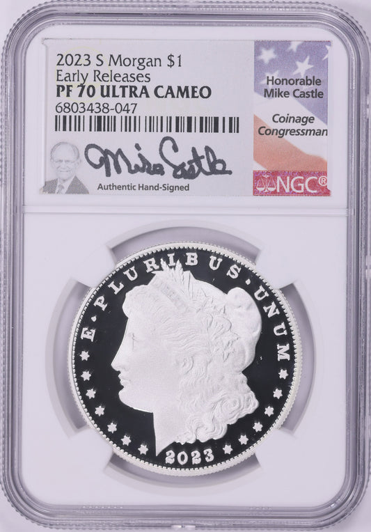 2023-S Morgan Silver Dollar "Early Releases" NGC Proof 70 Ultra Cameo