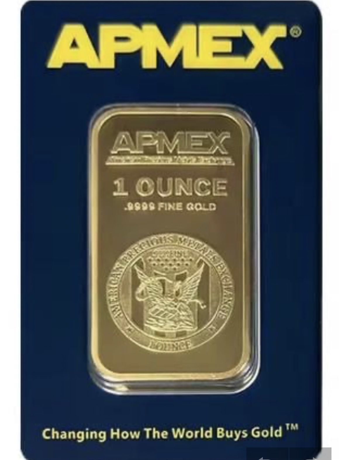 Ampex 1 Ounce 24K Gold Plated Bar Sealed .9999 Fine Gold