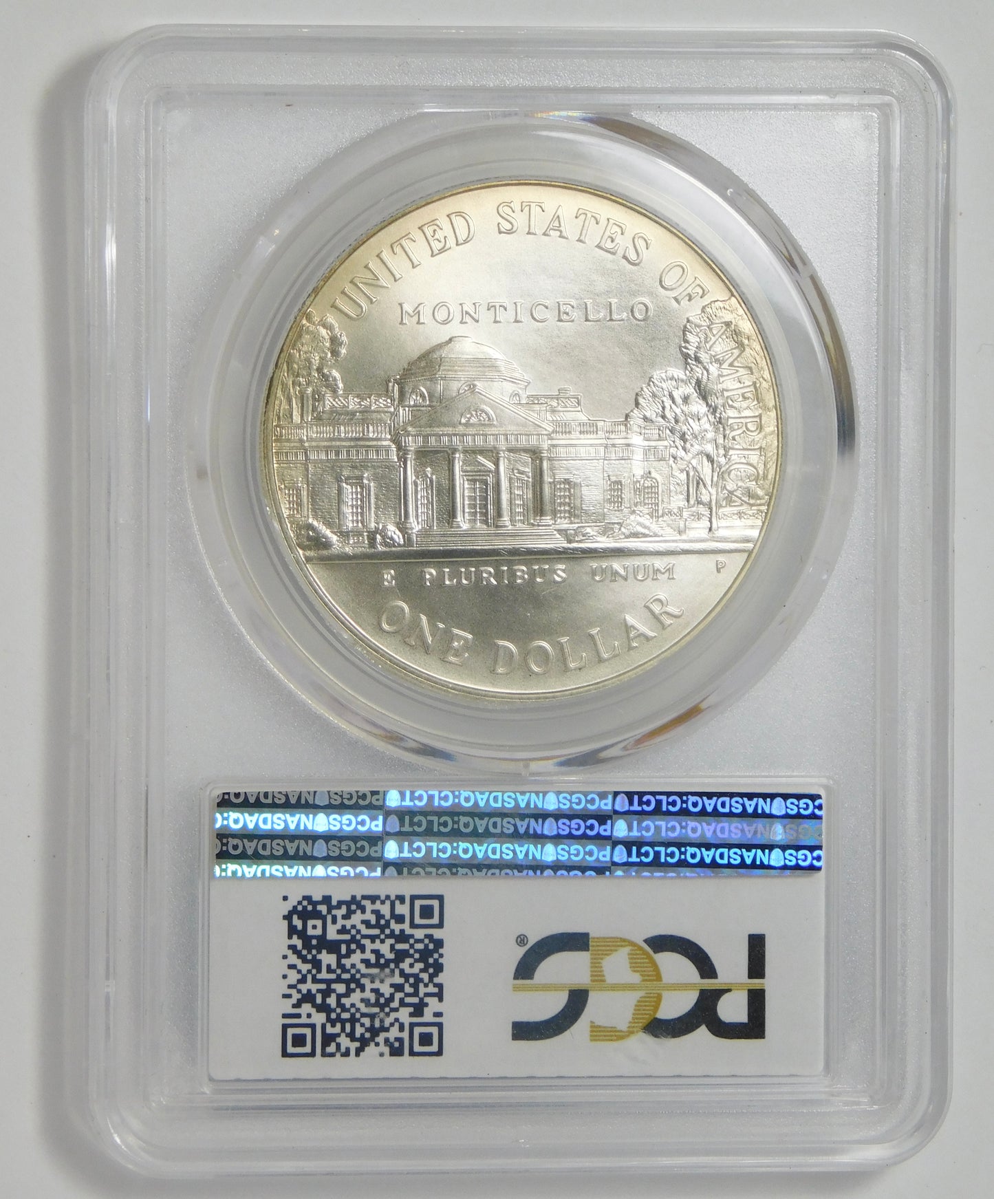 1993-P Commemorative Jefferson Silver Dollar TOP GRADE! PCGS MS70