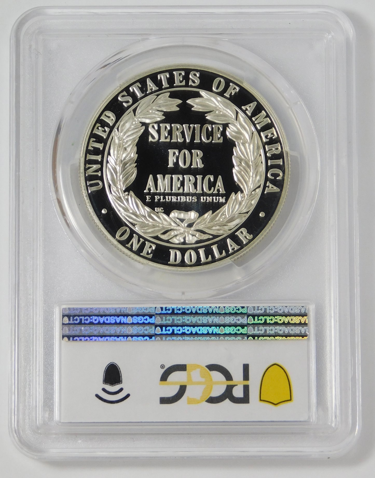 1996 S Commemorative Nat'l Comm, Service Silver Dollar PCGS PR70 DCAM
