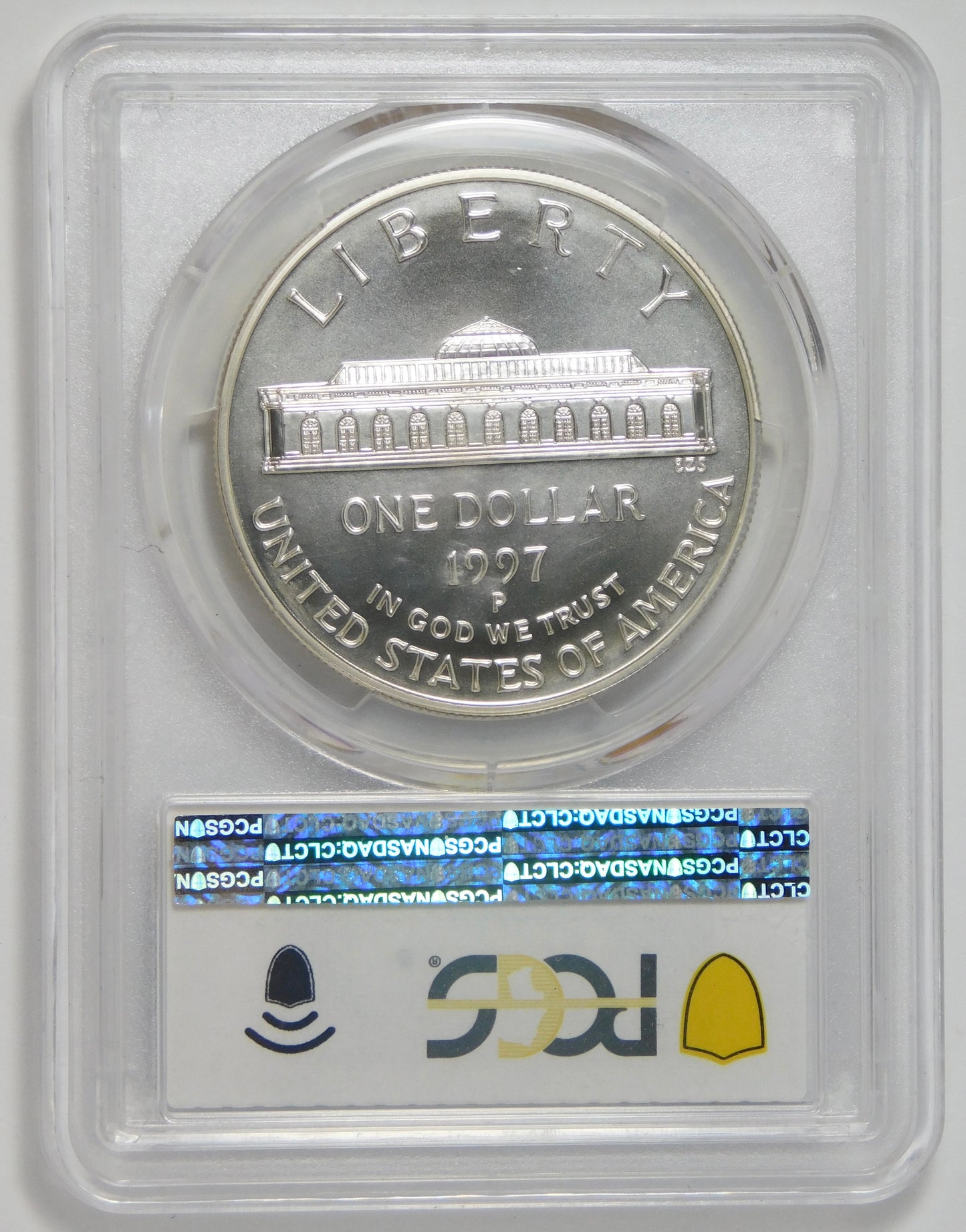 1997-P Commemorative "Botanic Garden" Silver Dollar TOP GRADE! PCGS MS70