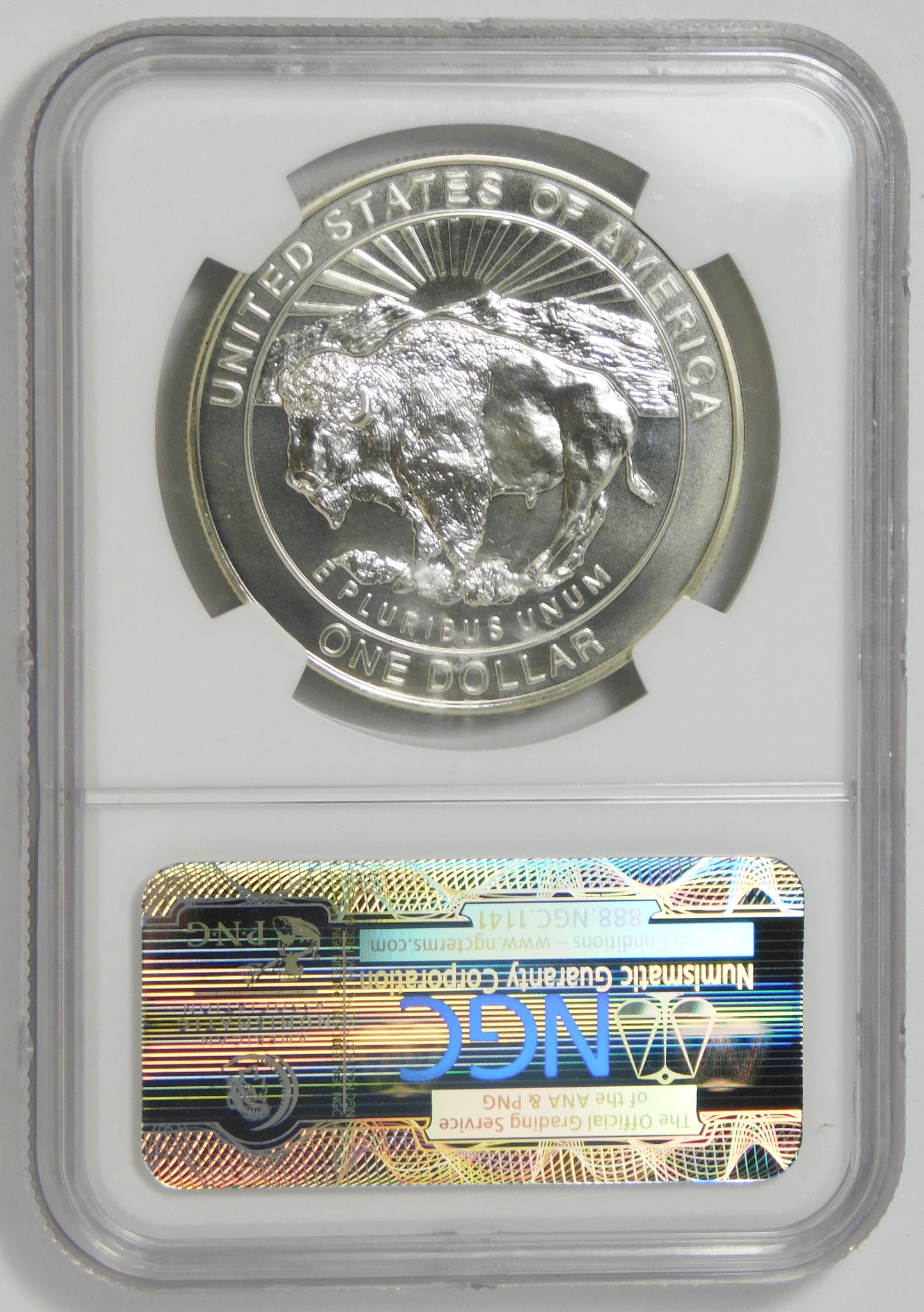 1999-P Commemorative "Yellowstone" Silver Dollar Top Grade! NGC MS-70