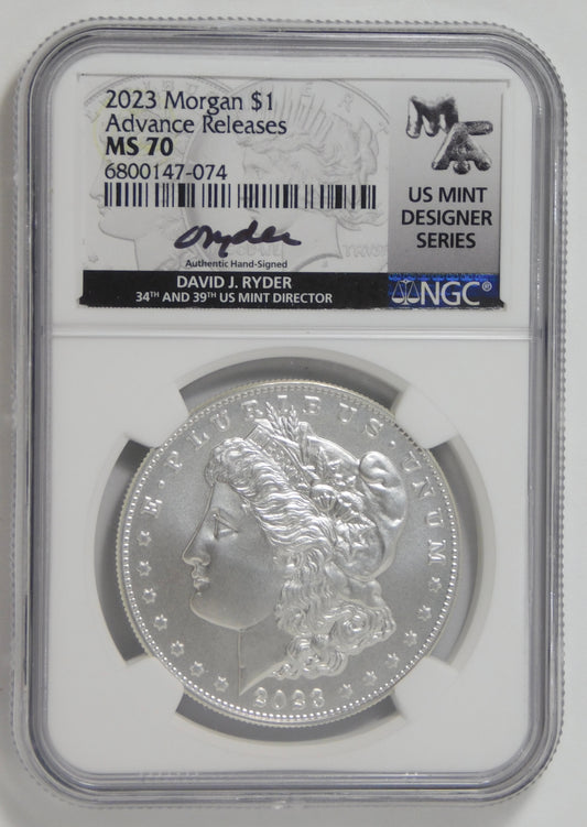 2023 Morgan Silver Dollar ADVANCE RELEASES! Top Grade! NGC MS-70